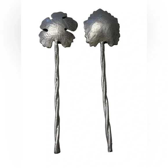Charming Leaf & Twig Salad Servers - Picture 3 of 10
